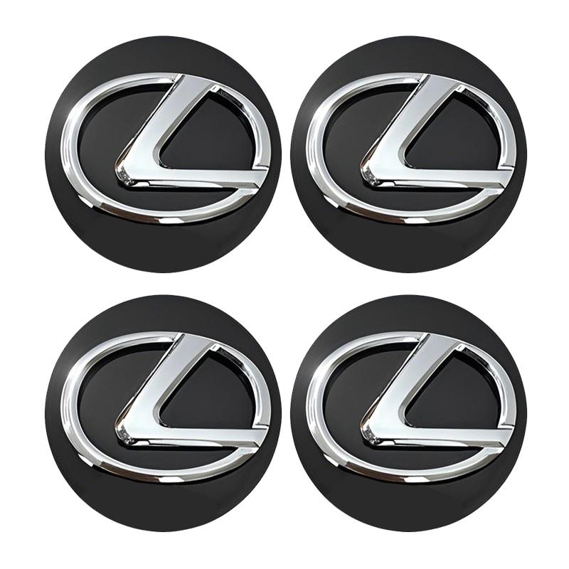 4 Stück 62MM Autoemblem Radnabenkappe Naben Zubehör für Lexus F SPORT ES RX NX LS UX LM LX GX LC RZ IS CT GS RC HS SC TX LB