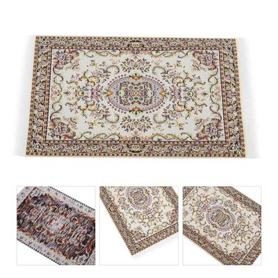 1:12 Dollhouse Miniature Carpet Exquisite Elegant Rug Doll House Living Room Decoration#3