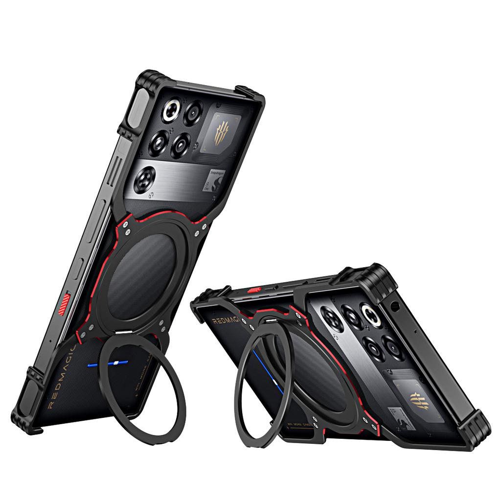 For ZTE Nubia RedMagic 11 Pro 5G/11 Pro+ 5G Case Kickstand Metal Bumper Magnetic Phone Cover