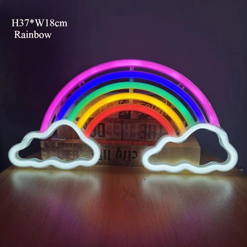 1/2PC Novel Butterfly Love LED Neon Light Girl's Room Birthday Christmas Wedding Party Light Gift USB/BatteryPowered Decor Light