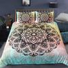 Bohemian 2/3 pieces Mandala Bedding Set Single Twin Queen King Size Comforter Duvet Quilt Cover and Pillowcase Soft Bedclothes