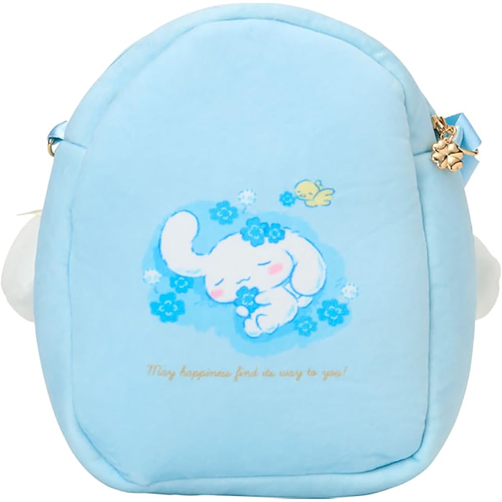 Sanrio Cinnamoroll Shoulder Bag Light Blue Clover Design Casual Tote Bag