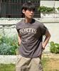 TRAVEL Fortis Crop Short Sleeve T-Shirt Charcoal