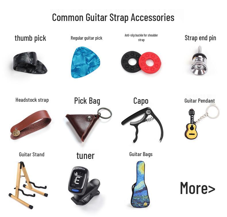 Ethnic Style Embroidered Guitar Crossbody Shoulder Strap for Acoustic and Electric Guitars.