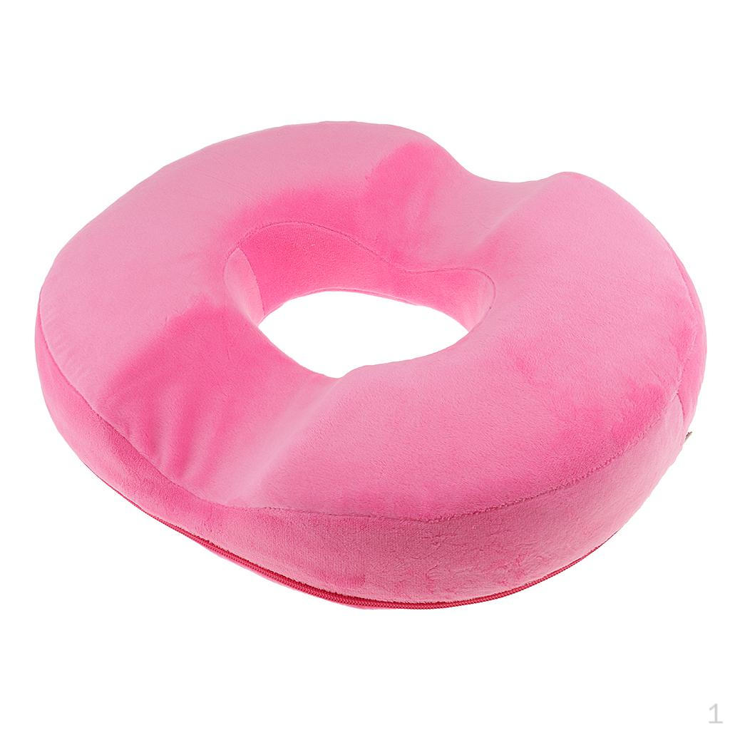 

Donut Memory Foam Cushion, Orthopedic Design for Back, And Tailbone Pain Relieve розовый