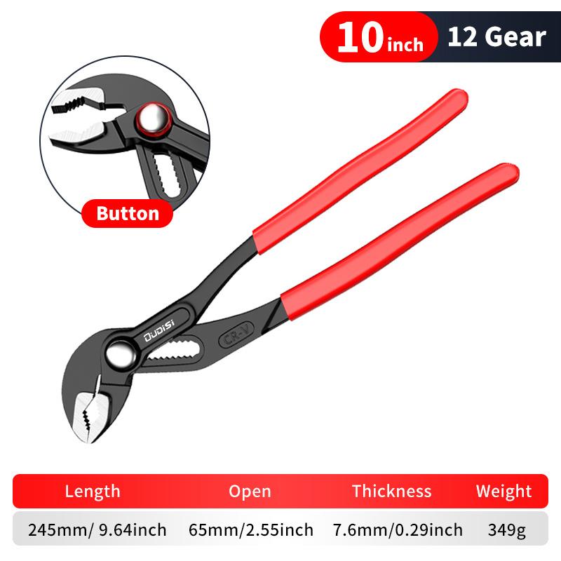 1 buc clește pompă de apă multifuncțional, chei universale cu deschideri mari care pot fi ajustate rapid, cheie pentru încălzitor de apă