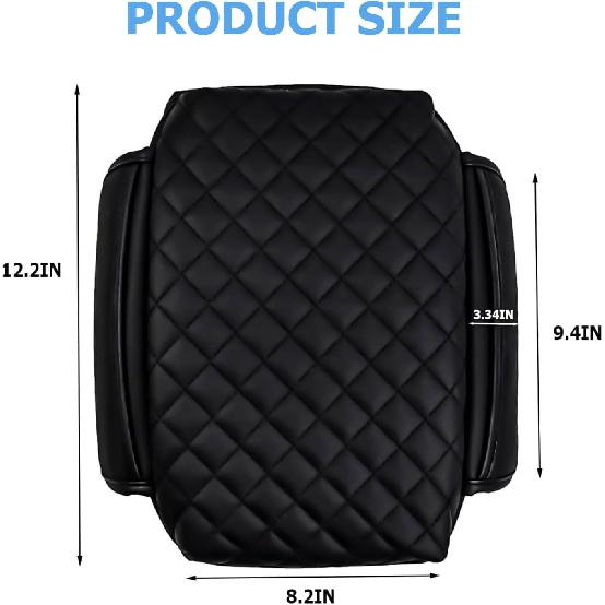 Center Console Cover Compatible With Jeep Wrangler JL 2018-2025, Armrest Cover With Pockets For Jeep Gladiator JT -2025, Armrest Cushion For Wrangler