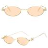 Bling Oval Women Eyewear Y2k Anti-Blue Light Spectacles Retro Rhinestone Sunglasses  Outdoor