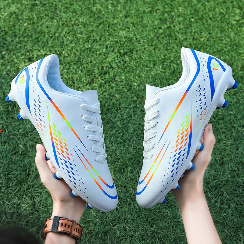 Football Shoes Boys and Girls Tf Broken Nails Artificial Turf AG Nails Youth Student Leather Foot School Training Shoes