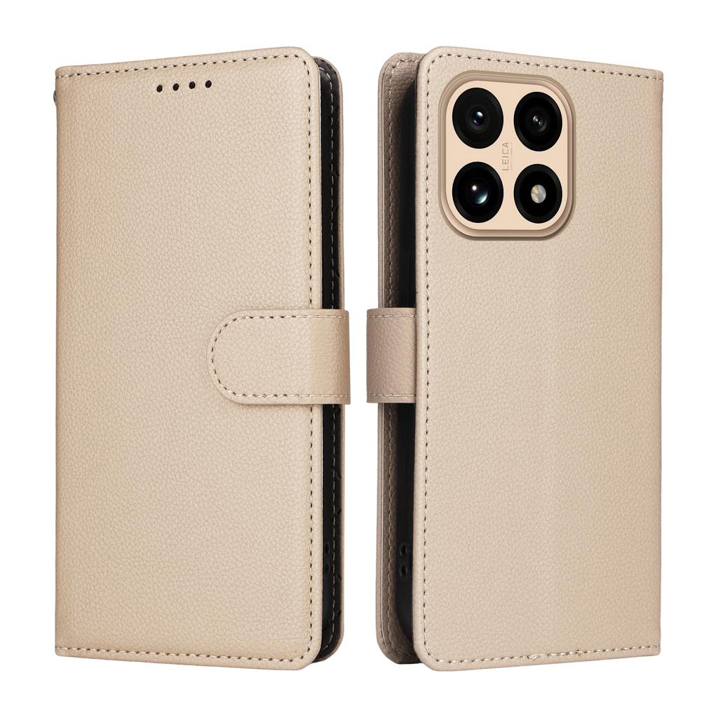 For Xiaomi 15T Case RFID Blocking 3 Card Slots PU Leather Phone Cover with Wrist Strap