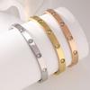 2026 Bracciale Stella Gitana da Bagno Gratuito e Inalterabile Versione Coreana Femminile Incastonato di Diamanti Alla Moda Semplice Flash Diamante Coppia Mano