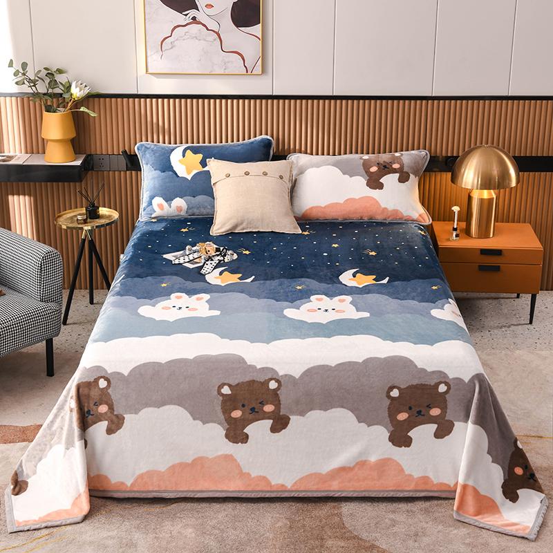Color Flowers Pattern Blanket Lightweight Fluffy Plush Floral Printed Super Soft Flannel Throw Blanket for Bed Sofa and Travel