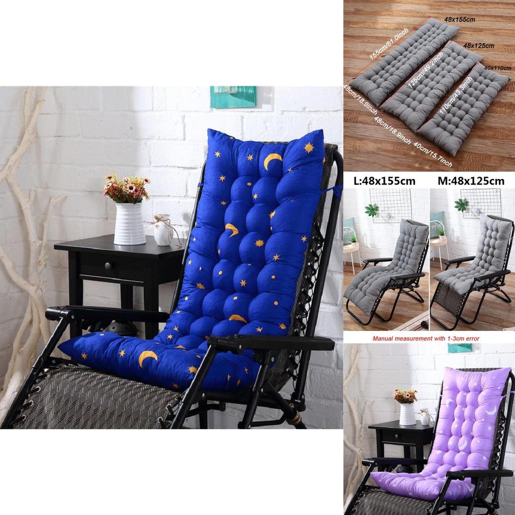 Thick Padded Patio Lounger Back Cushion For Garden Rocking Chairs And Benches