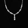 Fashion Necklace Earrings Bridal Set Necklace Dinner Party Wedding Full Diamond Women's Elegant Adjustment Crystal Pendant Jewelry 2026