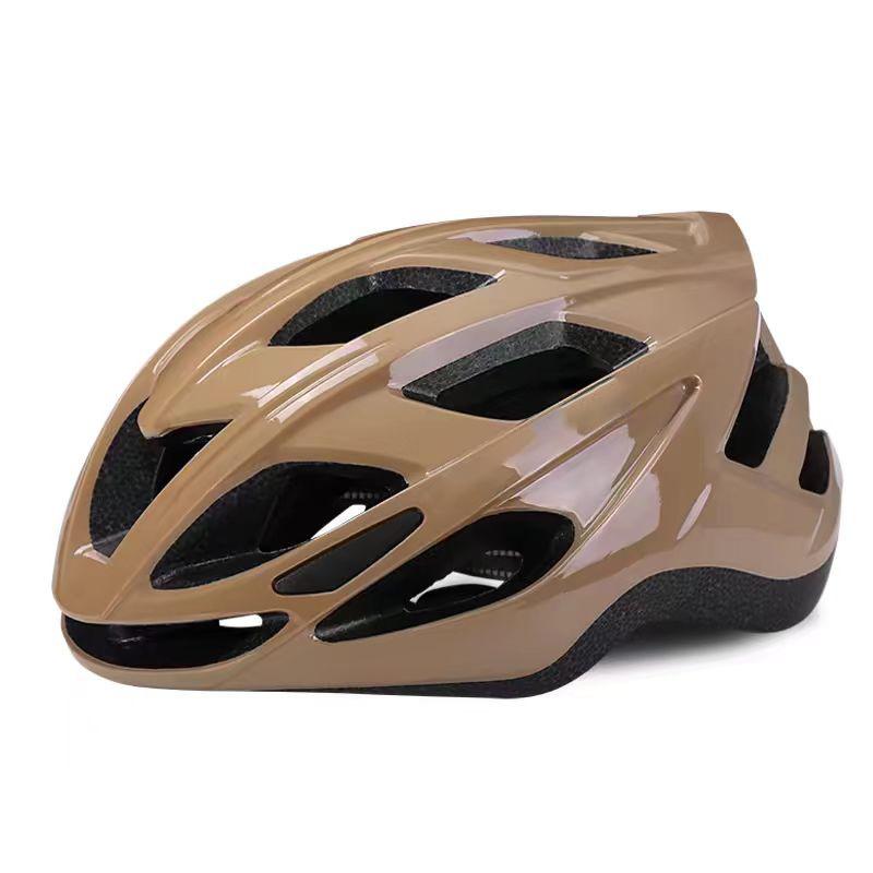 

Новый шлем для взрослых, меняющий цвет, для велоспорта, горного велосипеда, интегрированной формовки, крутой спортивный шлем для велоспорта L темно-коричневого