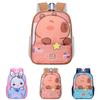 Adorable Capybara Kindergarten Backpack For Kids Ages 3 To 6 Featuring Cute Cartoon Design