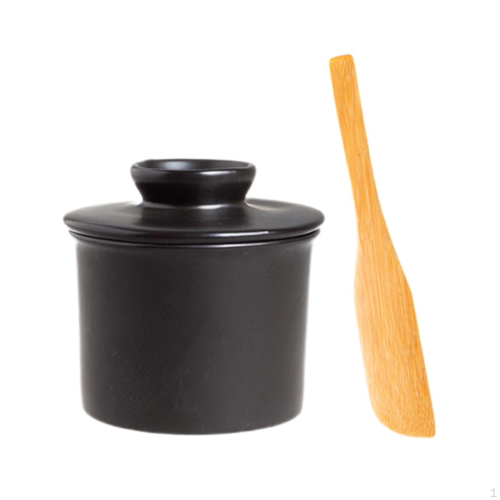 

Масляный кувшин с крышкой, керамическая банка с противоскользящей глазурью, французское блюдо для дома и