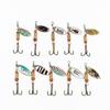 30 Pcs Iron Plate Lure Various Size Weight Colors Vivid Bright Colorful Stickers Metal Fishing Bait