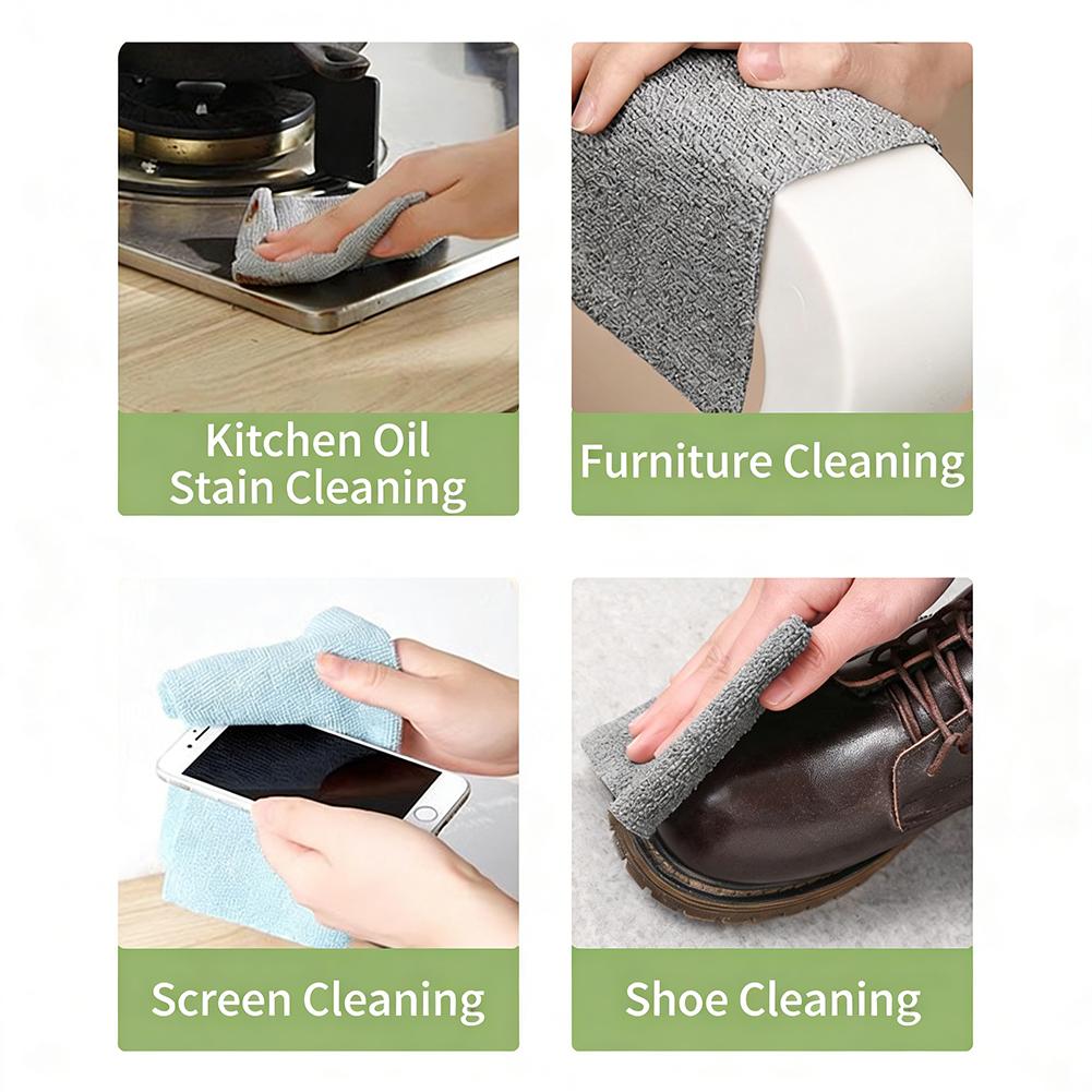 Pintura Falhadareusable Microfiber Cleaning Cloth 20pcs Scratch-Free Ultra Absorbent Multi-Purpose Drying Wipe Use For Kitchen