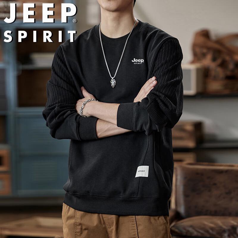 JEEP SPIRIT Men's Long Sleeve Round Neck T-Shirt