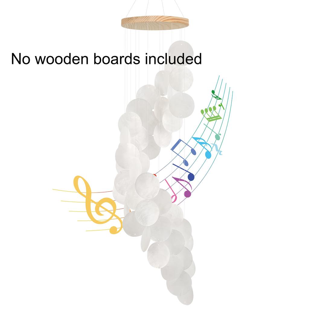 Natural Shell Wind Chimes Creative Dream Catcher Craft Outdoor Yard Welcome Guest Decoration Bedroom(Only wind chime pieces)