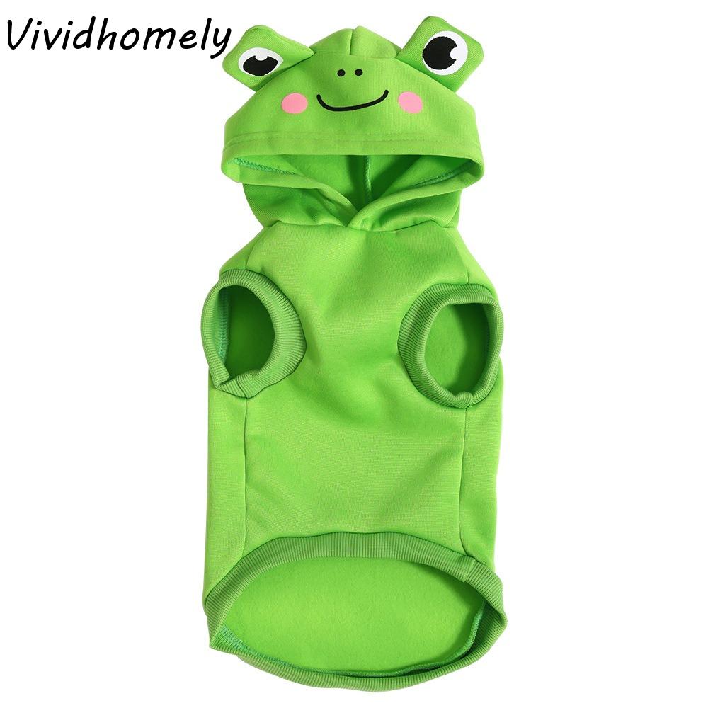 Funny Animals Frog Cosplay Dog Hoodies Shark Lion Thicken Pet Dog Hoodie Comfortable Lovely Style Dog Sweatshirt