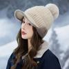 Fleece Warm Cap Ladies Fleece Ear Protector Wool Cap Winter Cycling Windproof Knitted Cap