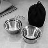 Outdoor Stainless Steel Folding Bowl Set