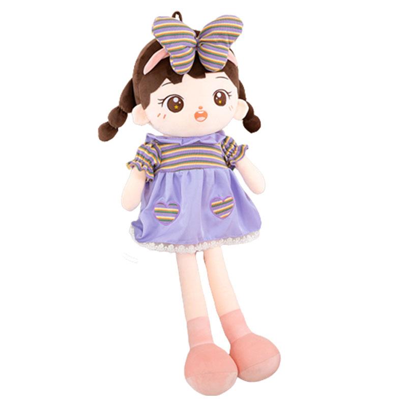 

Милая девочка Маленькая плюшевая кукла Хлопковая Обнимательная Детский подарок на день рождения Украшение комнаты 45cm/17.72in