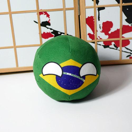 Peluche Polandball Australia Polonia Brasile Bielorussia Messico Portogallo Countryball Cuscino Ripieno Giocattoli Ciondolo per Borsa Regalo Cosplay