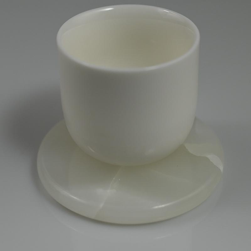 Nordic Marble Insulated Coaster – Round/Square Heat-Proof Cup Holder & Photo Prop.