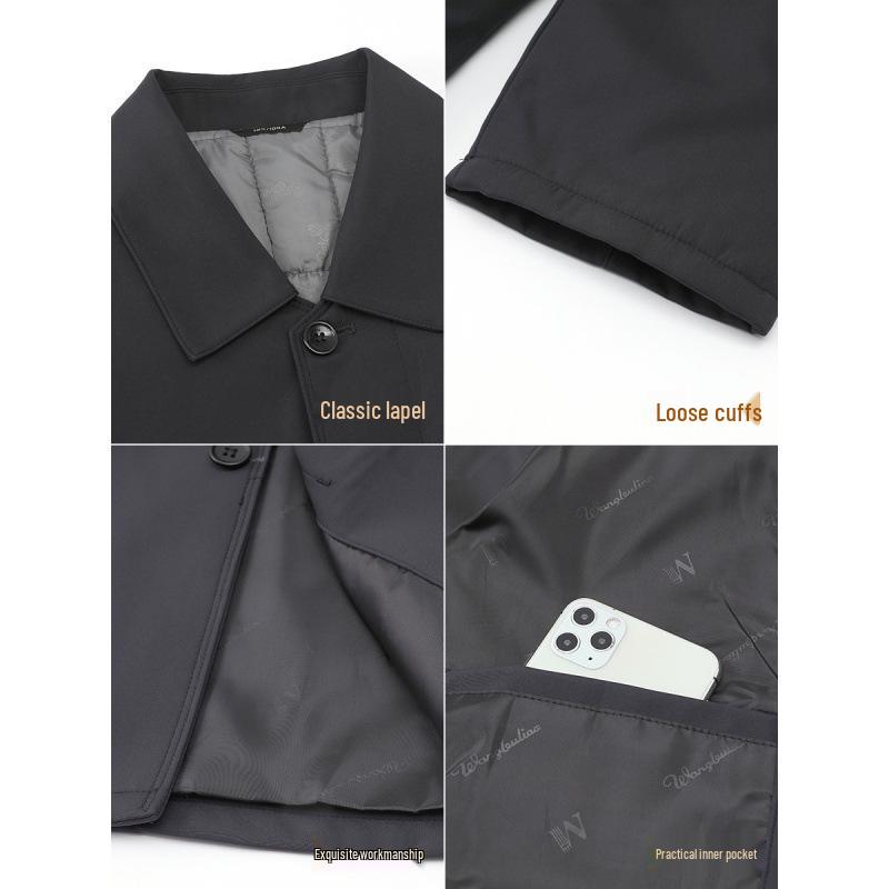 Middle-Aged and Elderly Men's Spring and Autumn Jacket – Ideal for 70-80-Year-Old Grandpa.
