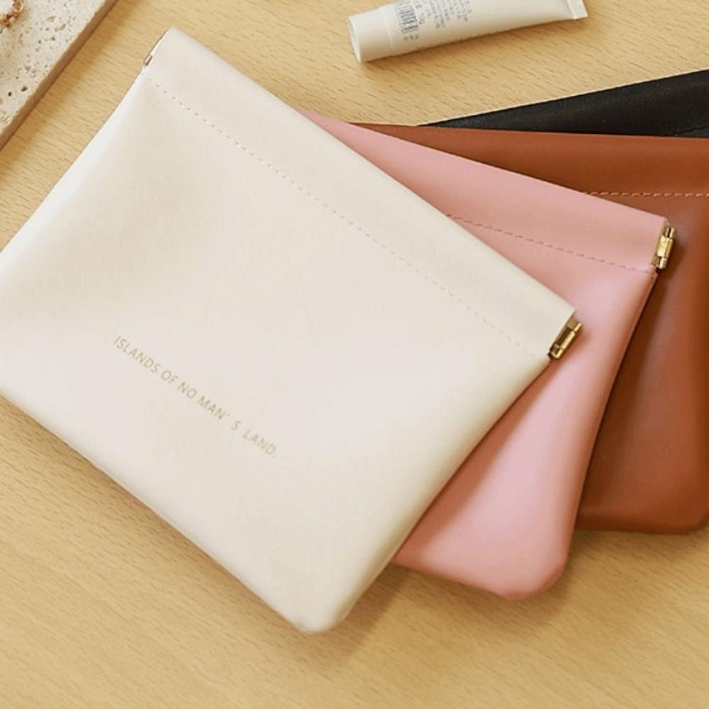 Korean Style PU Leather Makeup Lipstick Bag Spring Bag Small Sunglasses Bag Holder  Students