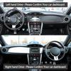Anti-UV Suede Leather Dashmat Black/Brown Dashboard Cover Sun Shade Carpet Non-slip Pad for Subaru BRZ 2012- 2016 2017 2018