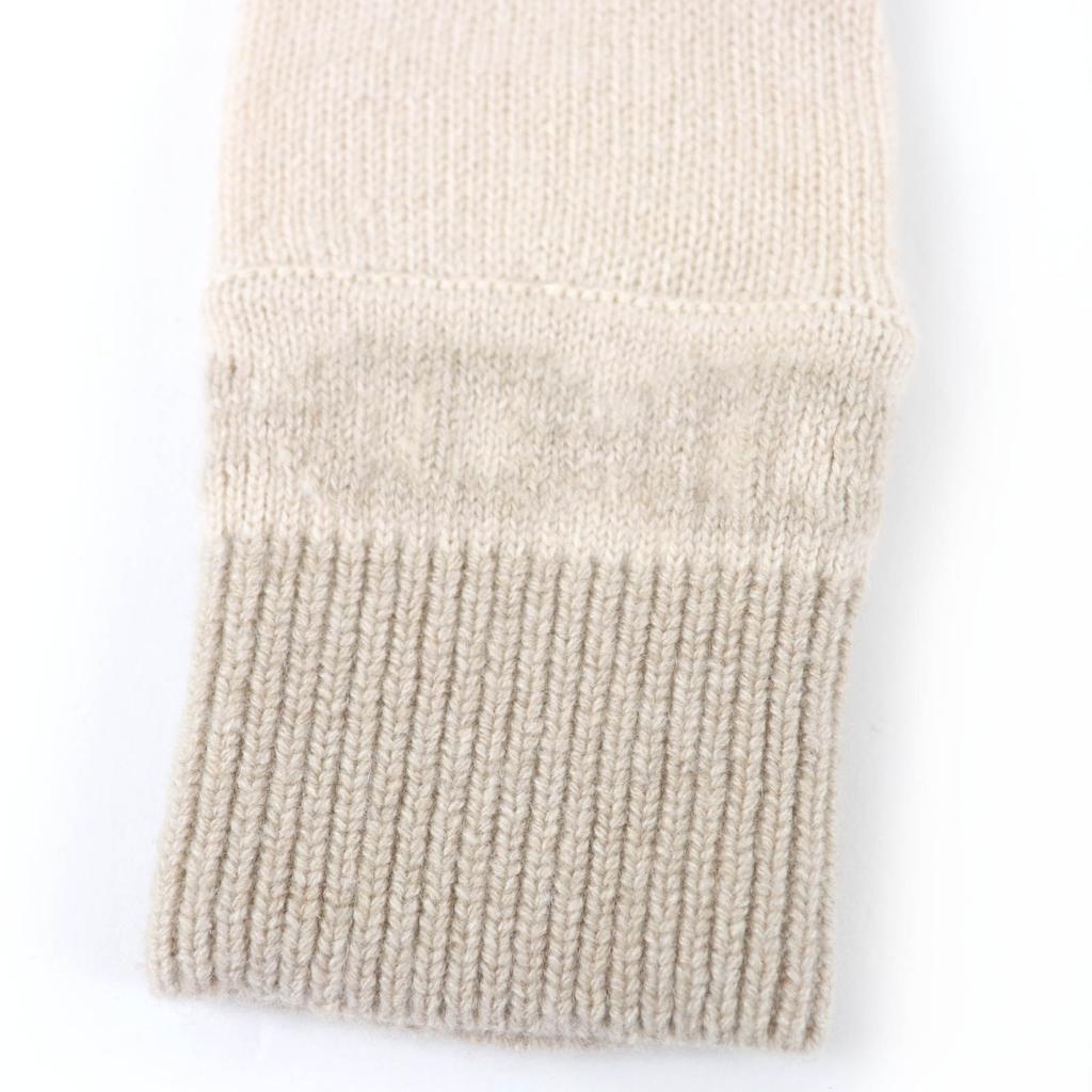 Excellent HERMES gloves Haven Chaine d'Ancre Knit Gloves beige cashmere Women S Used