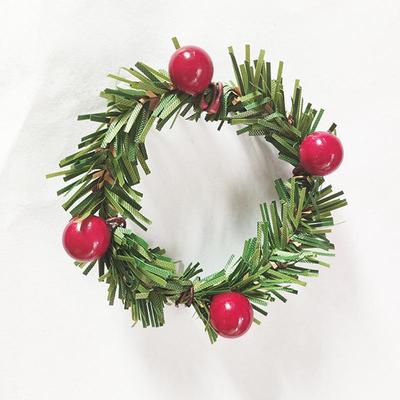 Red Berry Pine Needle Christmas Napkin Ring for Home & Hotel Decor