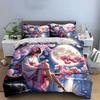 "Cherry Blossom Moonlit Decor Set" Bedding Set with 1 Duvet Cover 2 Pillowcases Single Double King Queen, Gift