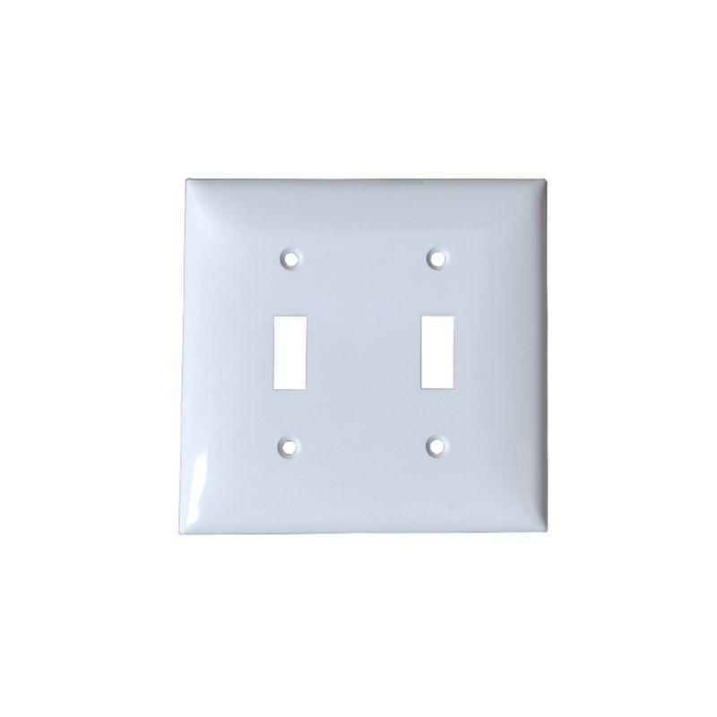 Sleek And Durable White Decorator Outlet Wall Plate Rocker Switch Cover For Home