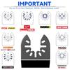 1/3PCS Oscillating Multi tool Hook Knife Blade,  Multitool Saw Blades for Cutting Soft Materials Roofing Shingles, PVC Carpet