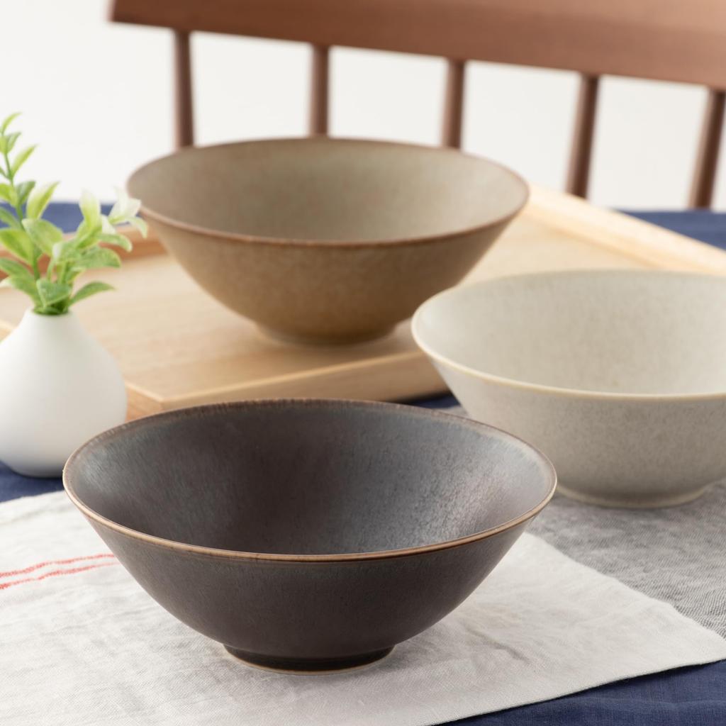 TOKI1919 Karesansui Black Traditional Japanese Bowl for Simmered Mino 16 X 6 Deep Suitable for Japanese and Microwave and Dishwasher Made In Product