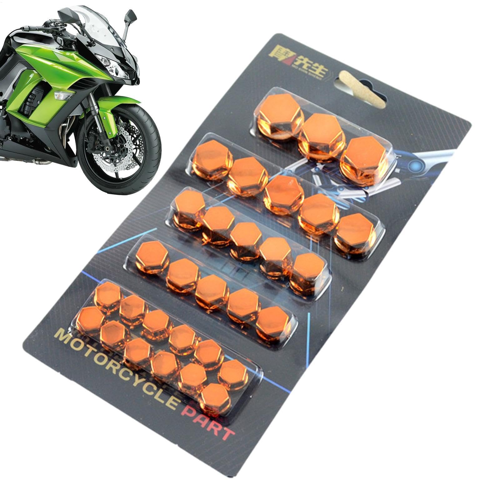 

Motorcycle Screw Cap Set of 30 5 Colors Motorcycle Head See description оранжевый