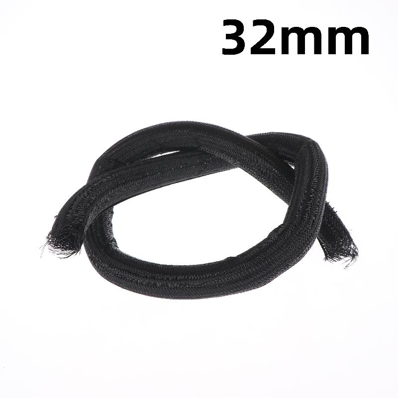 1Pcs 8~32Mm Self-Closed Insulated Sheath 1 Meter Pet Braided Cable Sleeve High Protection Wear Resistant Wire Organizer Sleeving