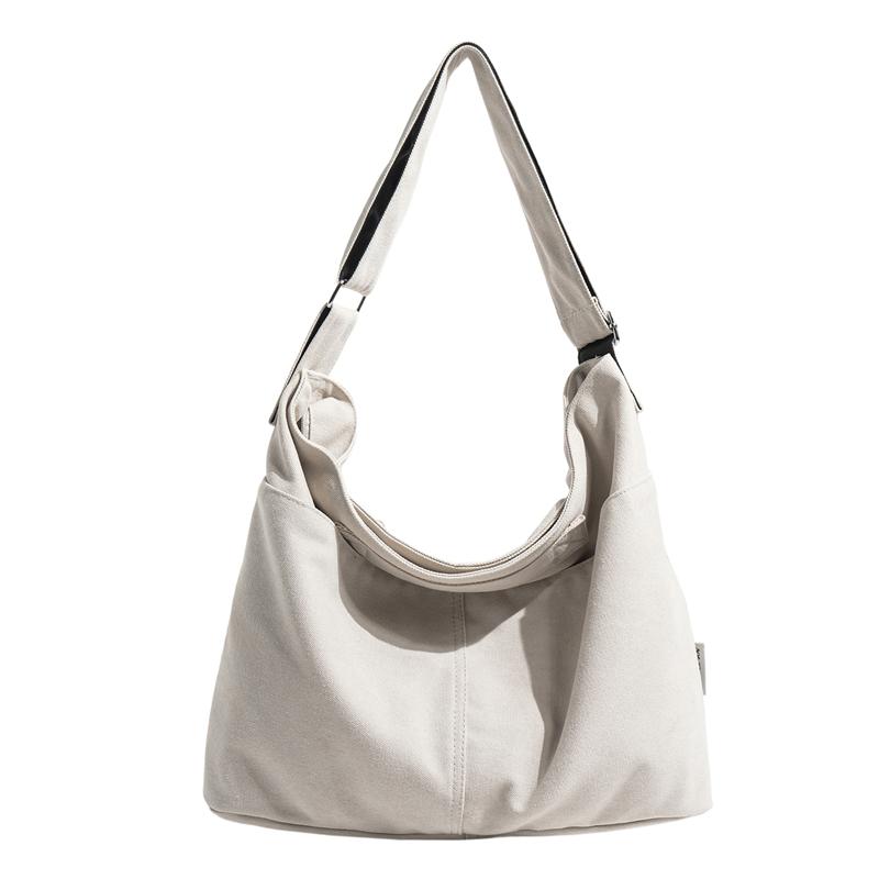 Borsa a Spalla Monocolore Unisex Grande Capacità Borsa a Tracolla per Pendolari
