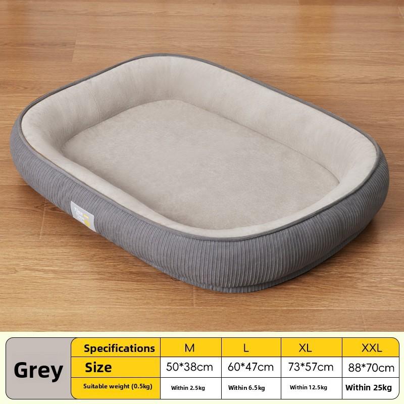 Pet Bed For Dogs With Thick Insulation And Removable Cover For Winter Comfort