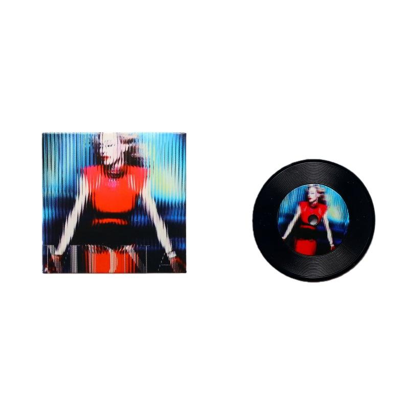 1 Набор Аксессуары для украшения кукол Масштаб 1/12 Миниатюрный кукольный домик Симуляция Ретро Виниловая пластинка Классическая Модель LP