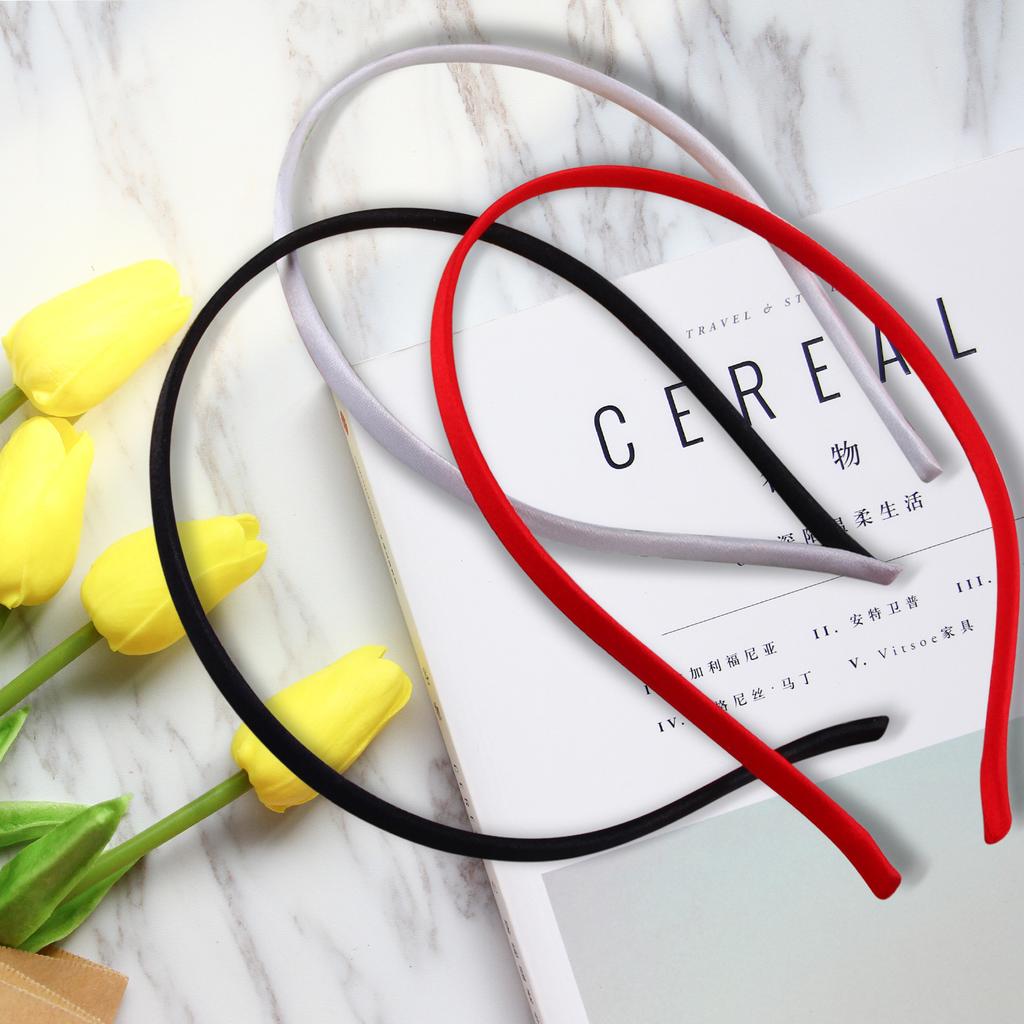 Hard hair hoop ribbon headband Simple Headband child Fashion covered headbands plain headbands for crafts fabric headband