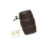 1/12 Scale Miniature Wooden Wine Barrel with Wine Glasses Dollhouse Accessory For Realistic Display And Collectible