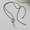 IngeSight.Z Minimalism Retro Adjustable Rope Chain Necklace for Women Creative Pony Pendant Choker Necklace Fashion  Jewelry New