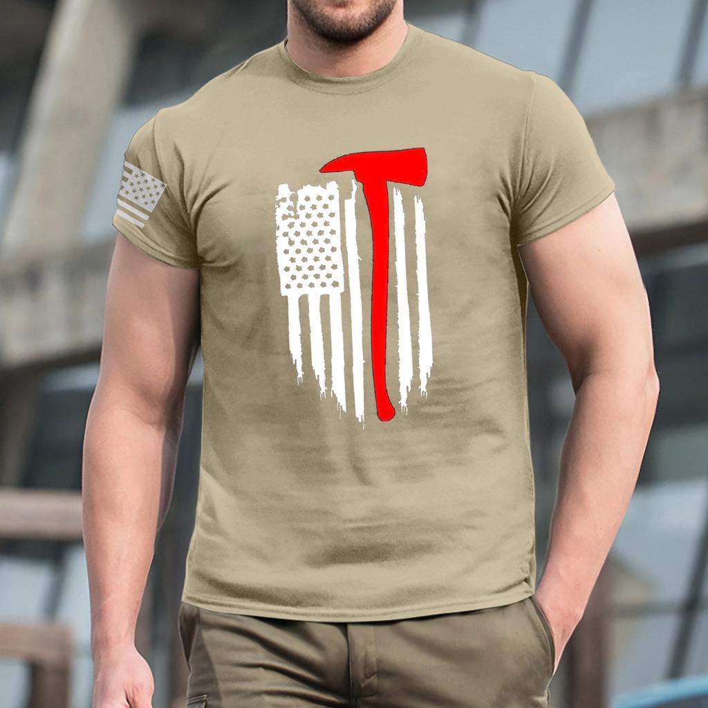 Men'S Fashionable T-Shirt, Street Casual Short Sleeved Clothing