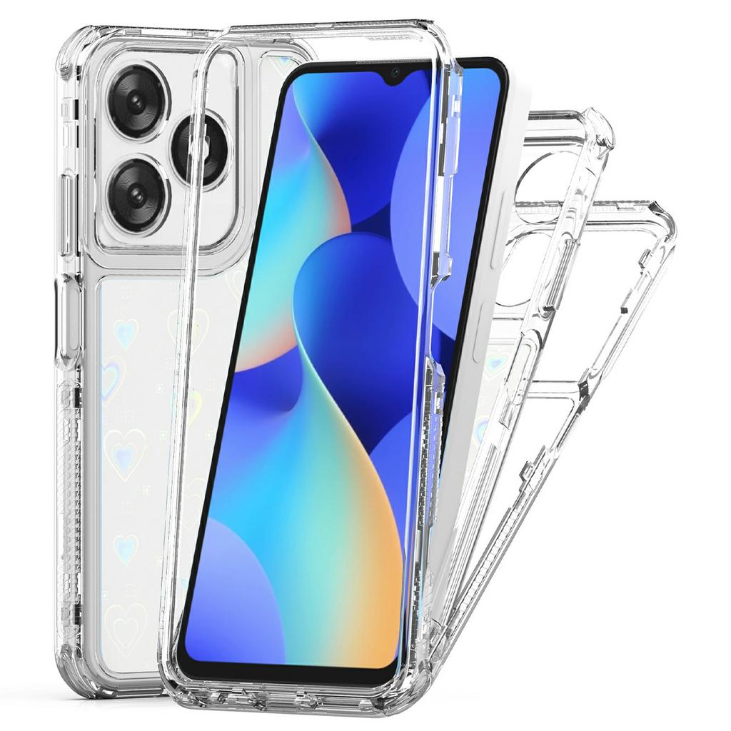 For TECNO Spark 10 4G/Spark 10C 4G Case Precise Cutouts Acrylic TPU Clear Phone Cover with Laser-printed Film